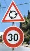 Verkehrschild Tunesien